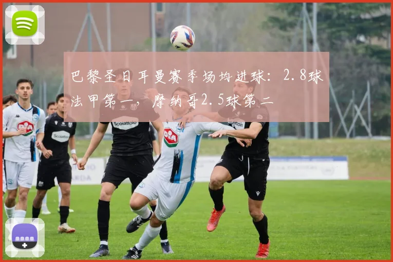 巴黎圣日耳曼赛季场均进球：2.8球法甲第一，摩纳哥2.5球第二